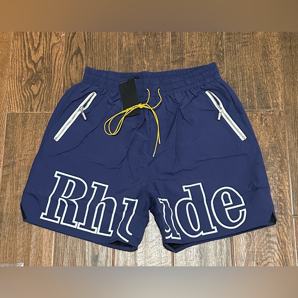 COPY - Rhude RH Logo Shorts XL / Blue/White